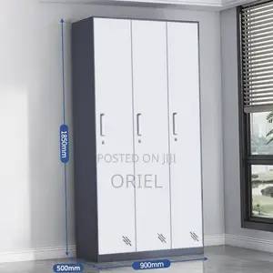 3-Door Office Cabinet : Steel Modern Office Filing Storage Cabinet