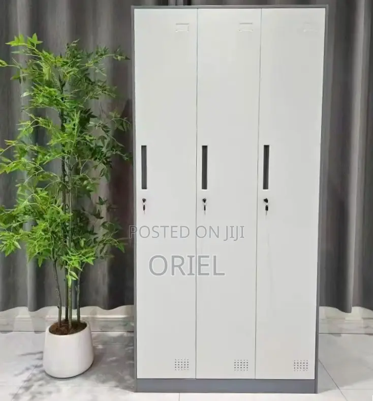 3-Door Office Cabinet : Steel Modern Office Filing Storage Cabinet