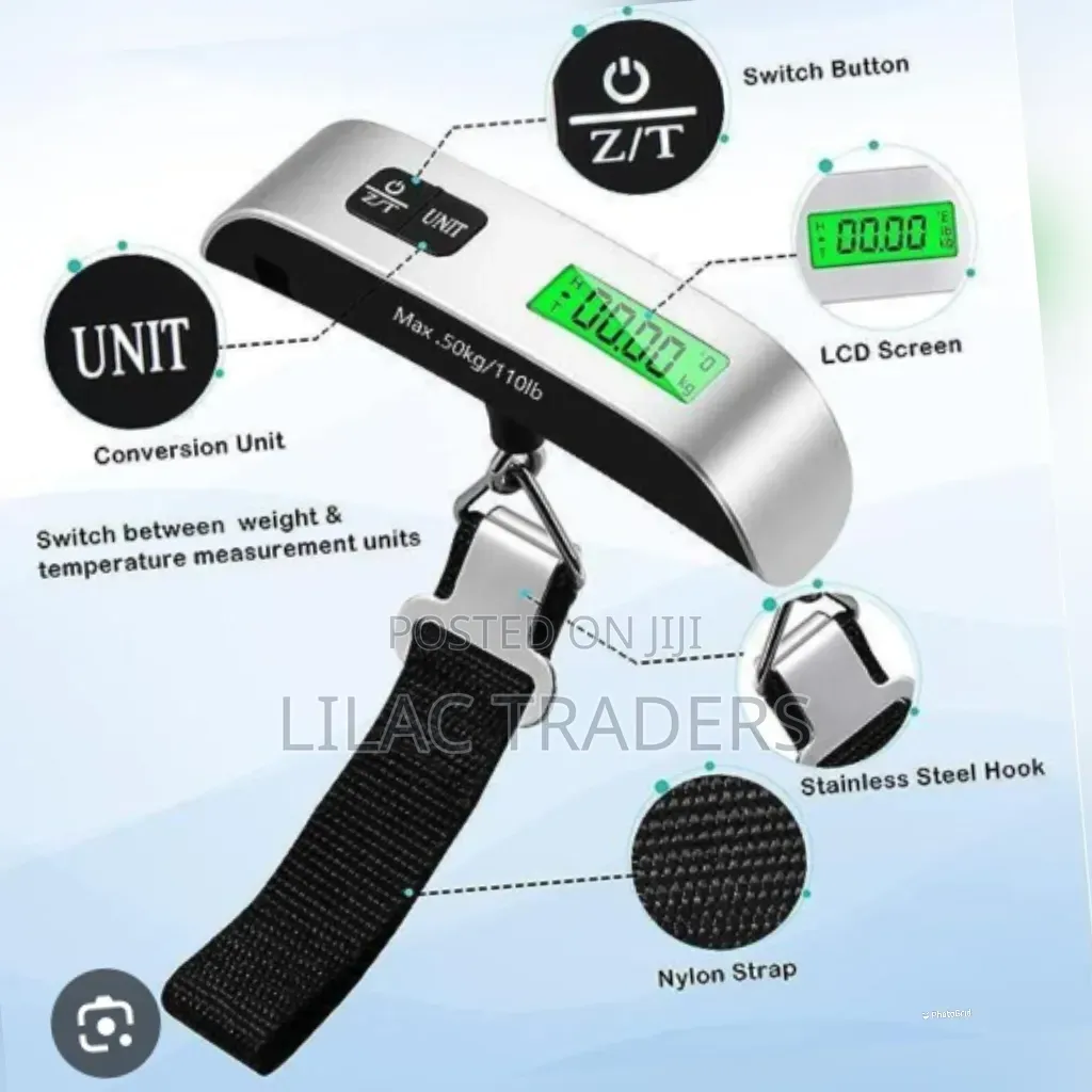 Portable Digital Travel Luggage Scale Pa