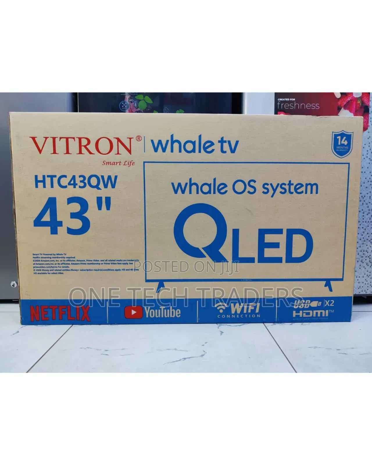 Vitron 43inchs Smart Whale QLED TV