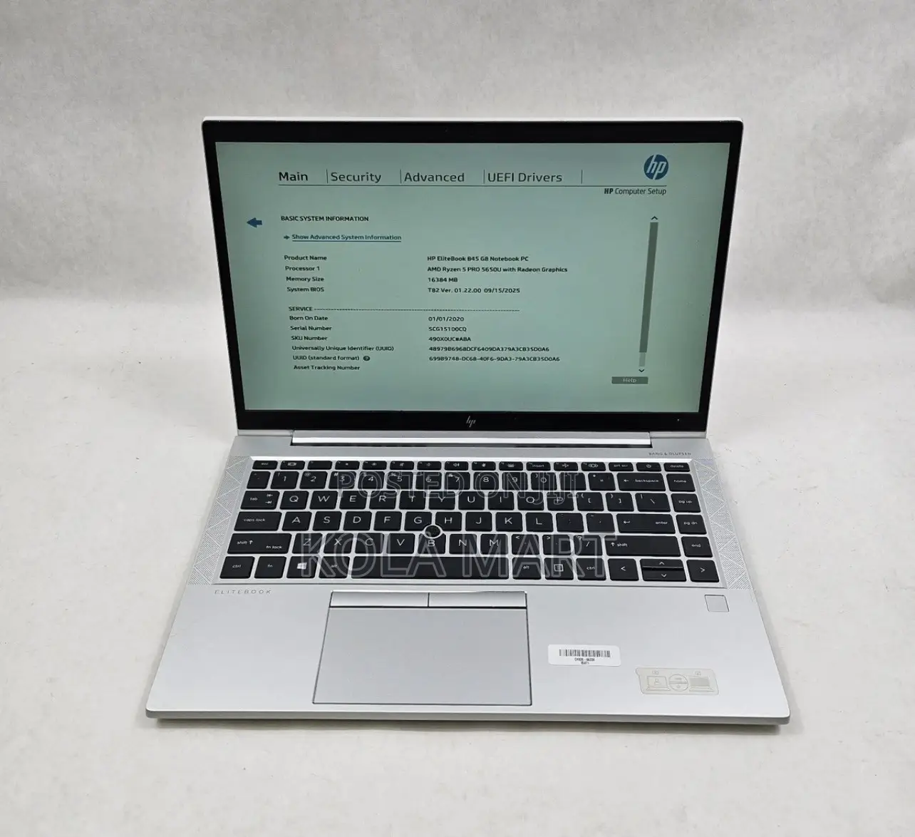 New Laptop HP EliteBook 845 G8 8GB AMD Ryzen 5 SSD 256GB