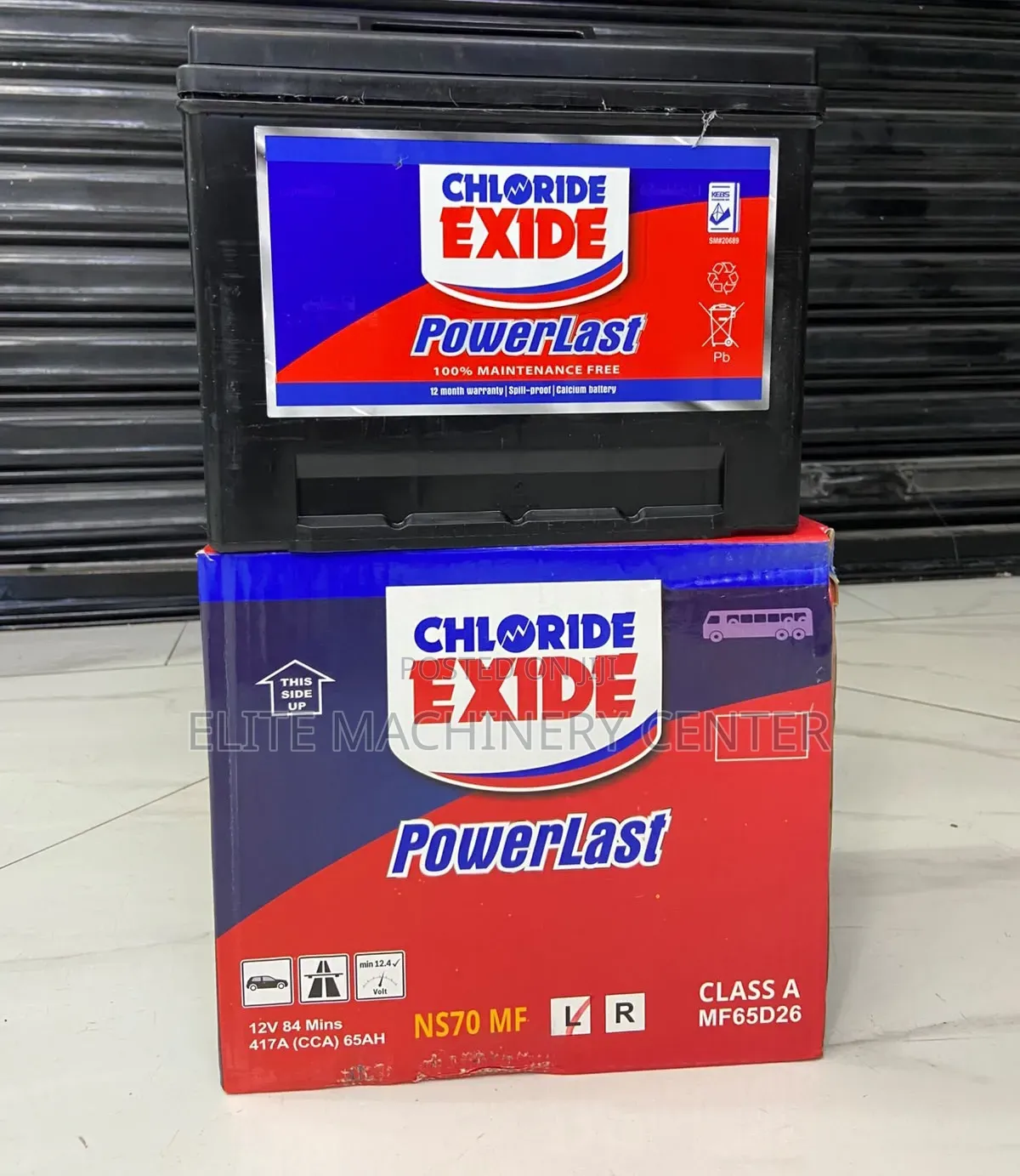 Chloride Exide PowerLast NS70 MF 12-Volt
