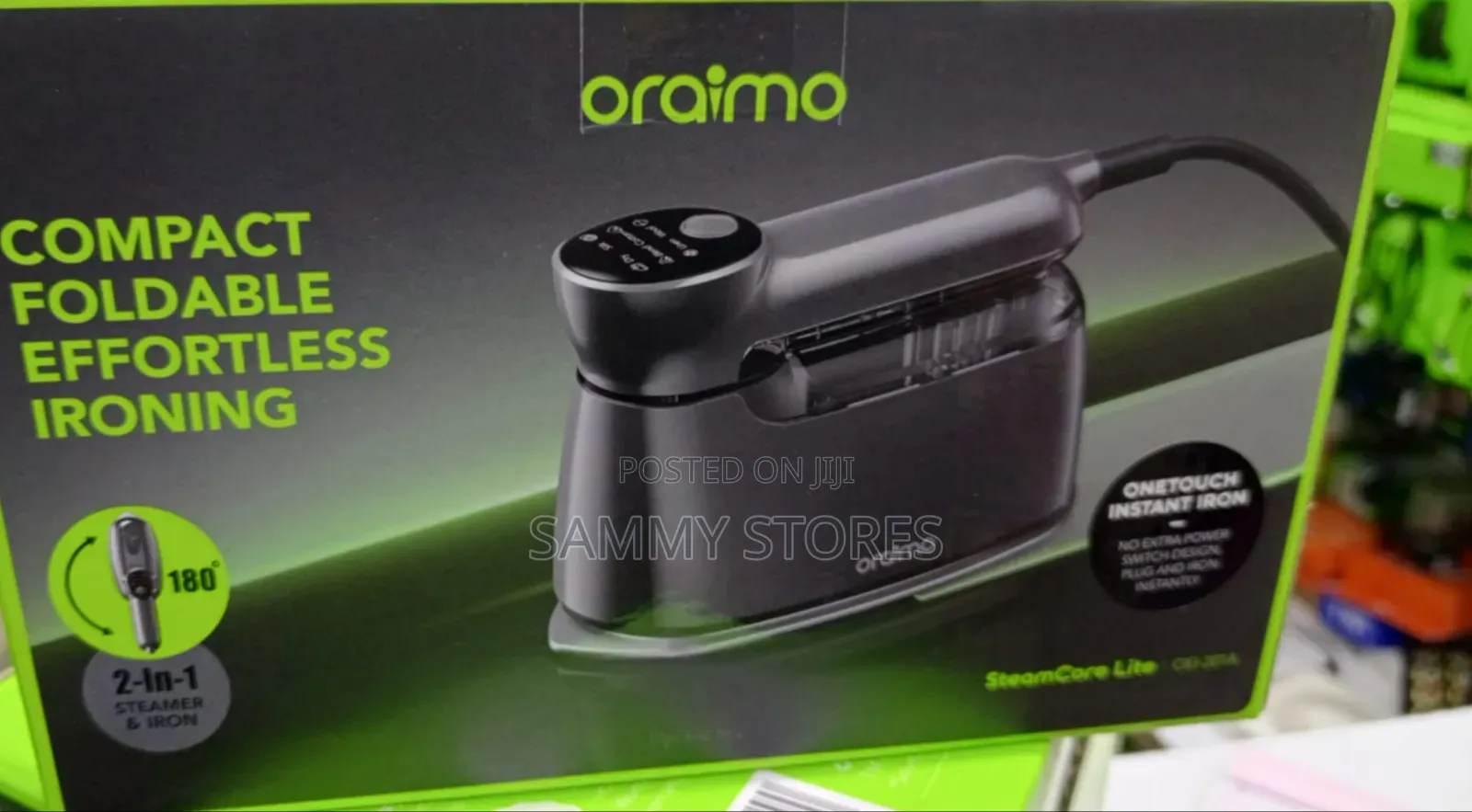 Oraimo 2-in-1 SteamCore Lite Foldable Iron