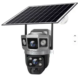 4G LTE Solar Security Camera, Dual 4MP HD Cameras With 360° PTZ