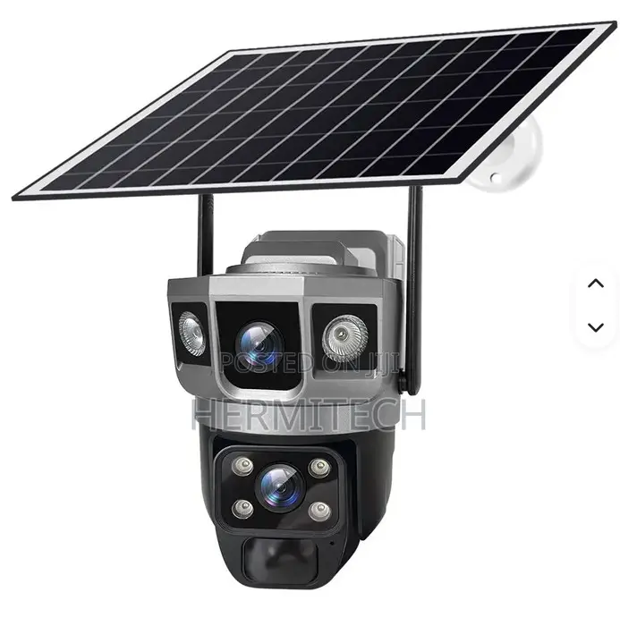 4G LTE Solar Security Camera, Dual 4MP HD Cameras With 360° PTZ