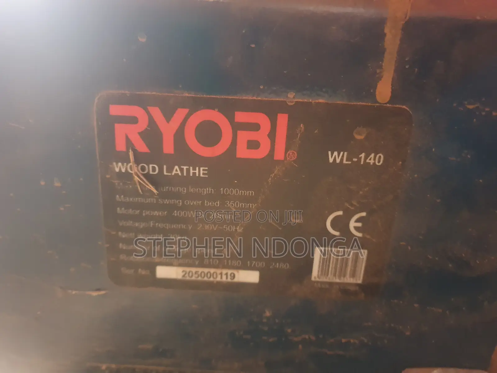 Band Saw, Wood Lathe and Mitre Saw. Sold as Set