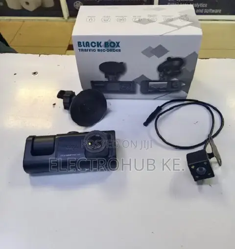 3 in 1 Black Box Car Dash Camera With Front Rear Camera