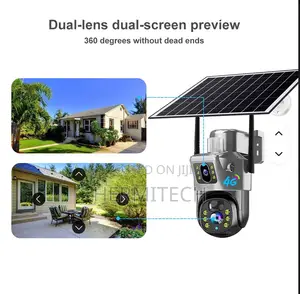 Wireless Solar 4G PTZ Security Camera With Dual 4MP HD Lens