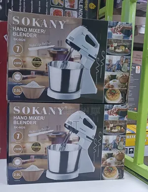 Sokany SK-6620 2-in-1 Stand and Hand Mixer