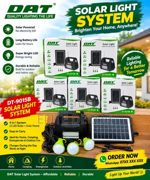 DAT DT-9015B Solar Light System Light Up Your Home, Sho