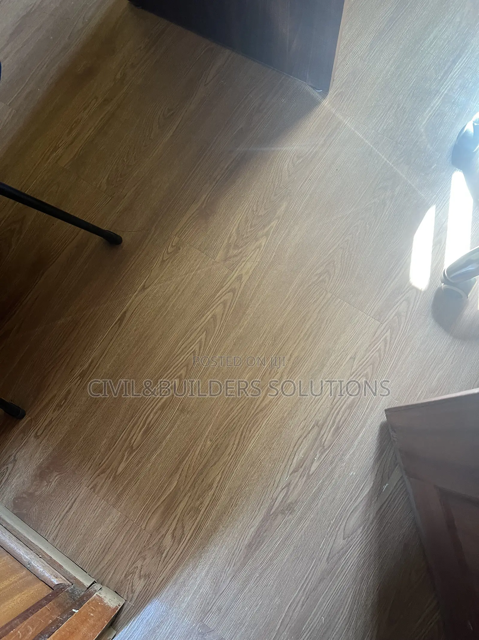 Luxury Vinyl Plank on Washroom