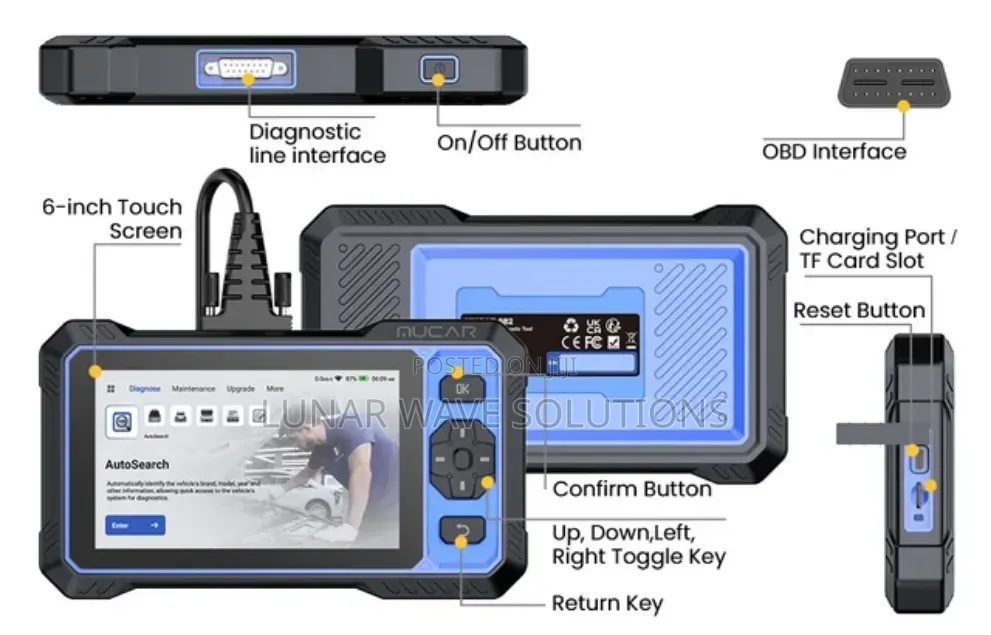 2026 MUCAR 682 Bi-Directional Scanner: Lifetime Free OBD2 Tool