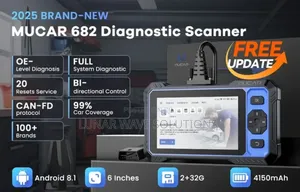 2026 MUCAR 682 Bi-Directional Scanner: Lifetime Free OBD2 Tool