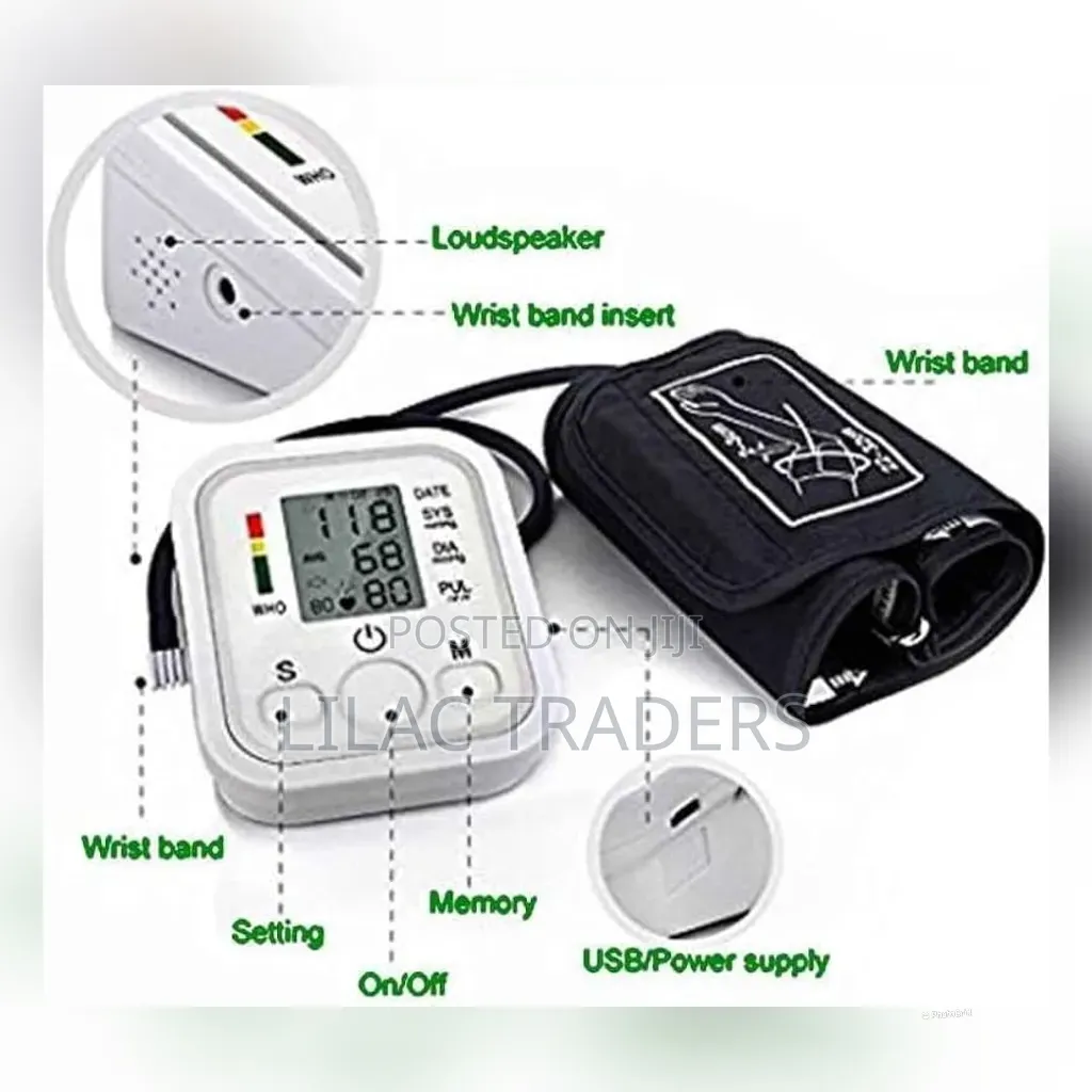Electronic BP Pulse Monitor – Battery/USB Powered Pa