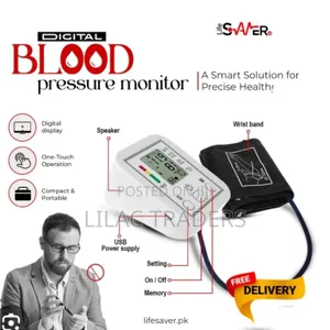 Digital Arm-Wrap Blood Pressure Monitor – Dual Power Pa