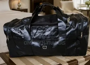 Unisex Travel Bag, Shiny Polished Leather