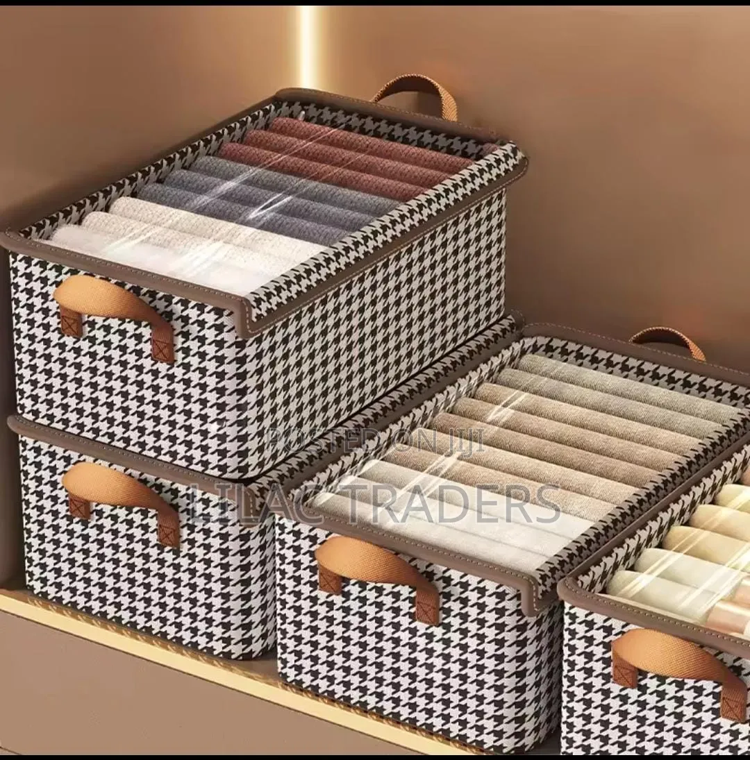 Fabric Wardrobe Organizer Box – Foldable Space Saving Alp