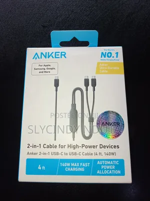 Anker 2-in-1 USB-C to USB-C Cable ( 4ft, 140W)