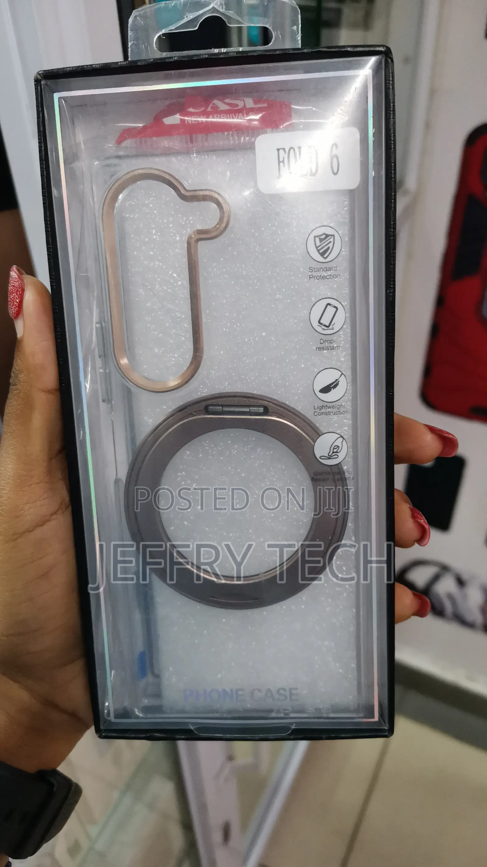MagSafe Clear Case With a Magnetic Ring for Samsung Galaxy Z Fold 6