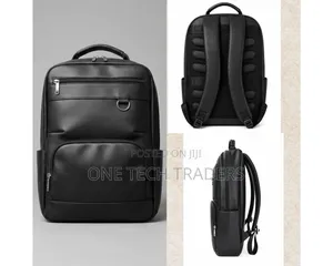 Professional Sleek Leather Business Backpack Bag