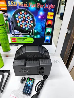 36W RGB LED Mini Flat PAR Stage Light With Remote DMX