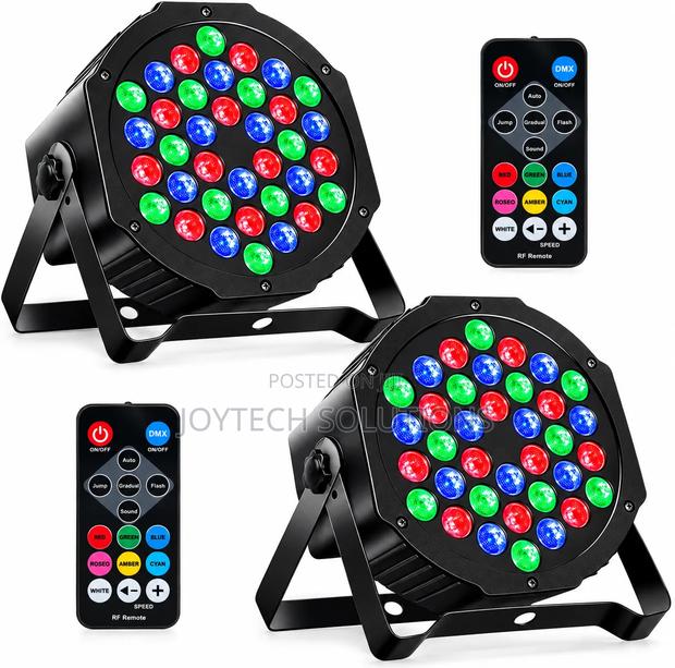 36W RGB LED Mini Flat PAR Stage Light With Remote DMX - thumbnail 2