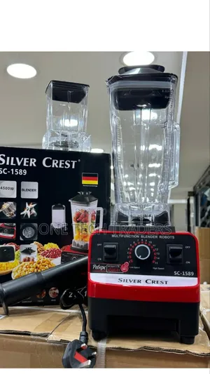 2 Litres Commercial Blender 2 in 1-Silver Crest