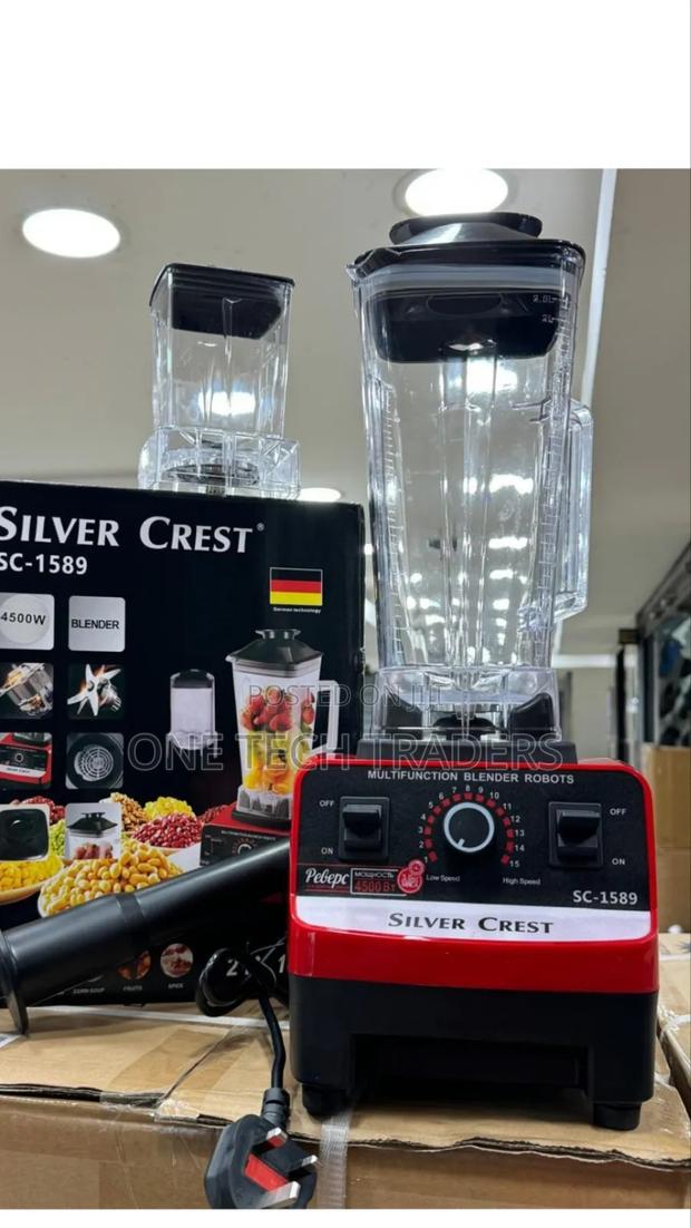 2 Litres Commercial Blender 2 in 1-Silver Crest