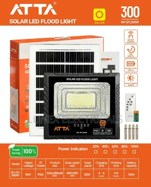 ATTA 300W Solar LED Flood Light