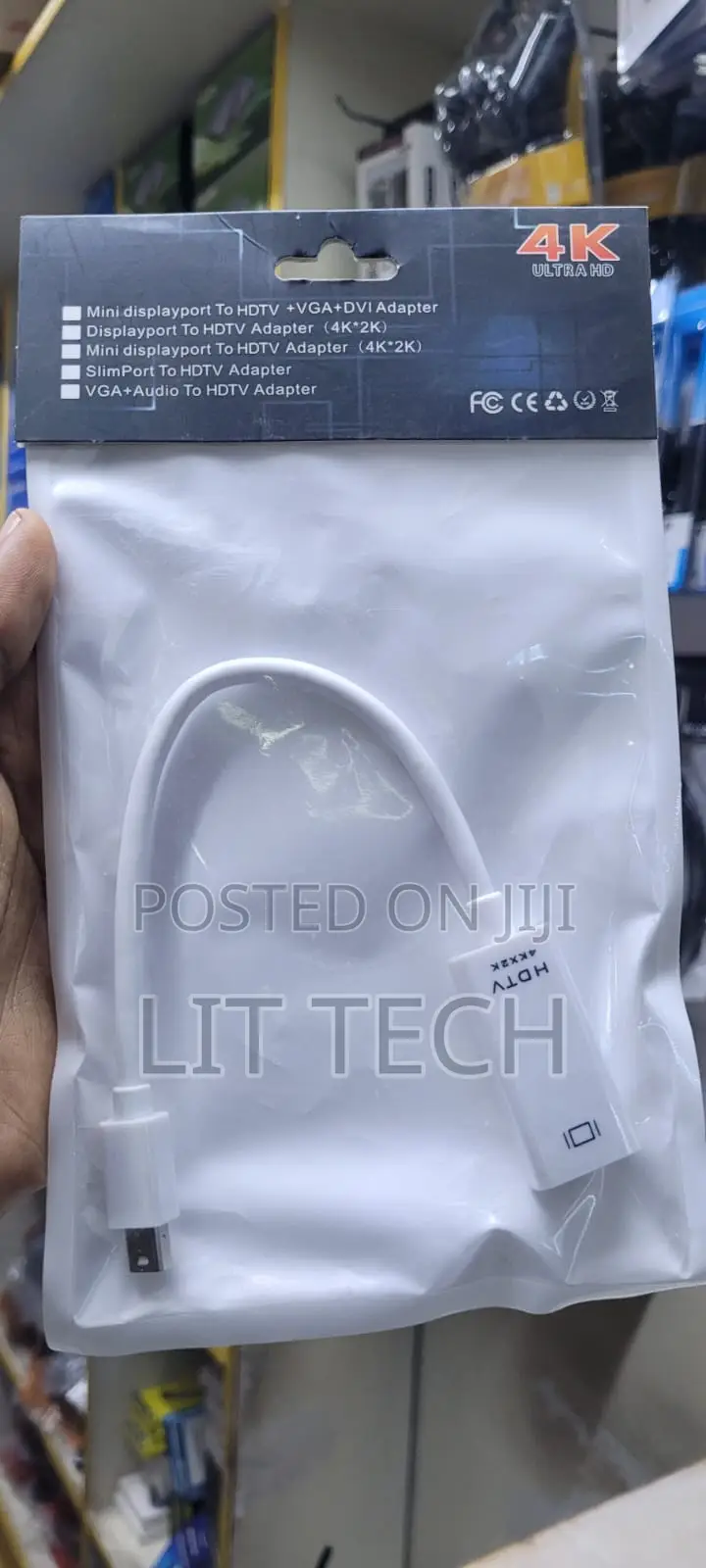 DisplayPort to HDMI Adapter Used to Connect a Laptop to a Monitor, TV,