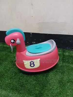 2-in-1 Cartoon Horse Toddler Potty Training Seat Chair (Pink)