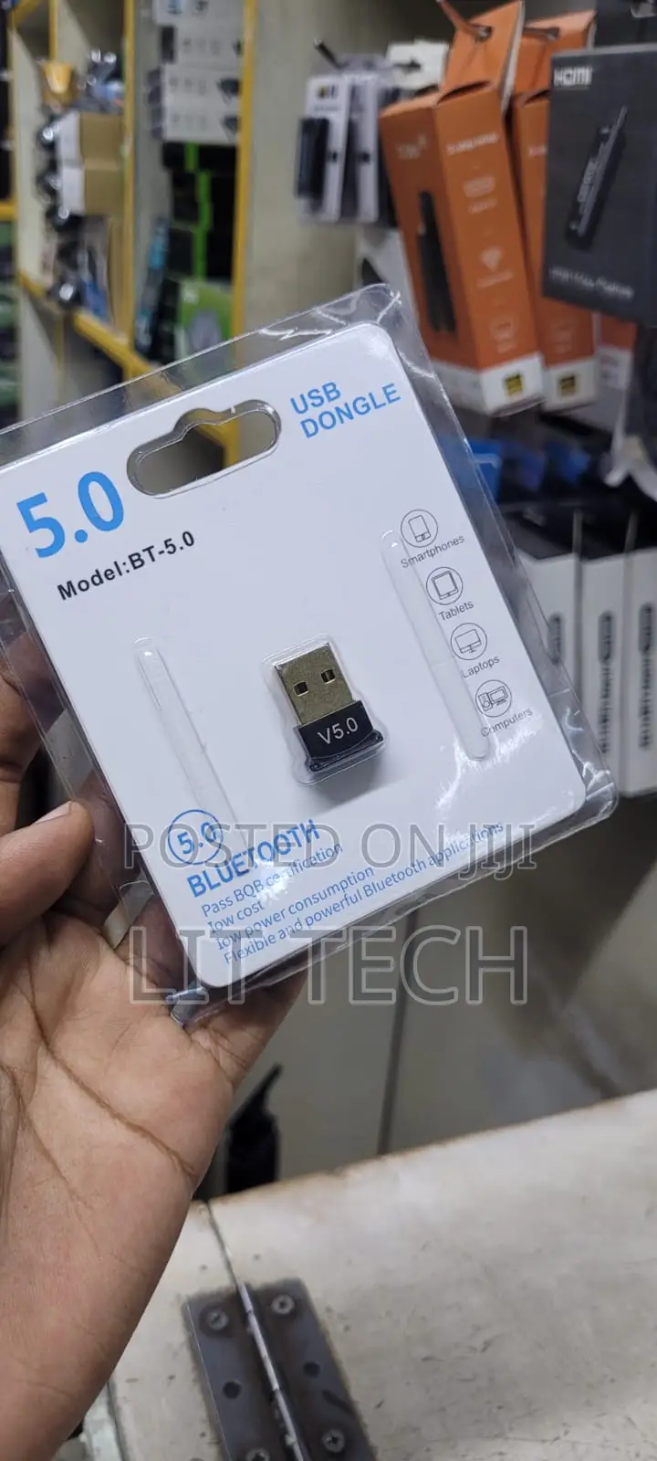 Bluetooth 5.0 USB Dongle (Model: BT-5.0) to Add Wireless Connectivity