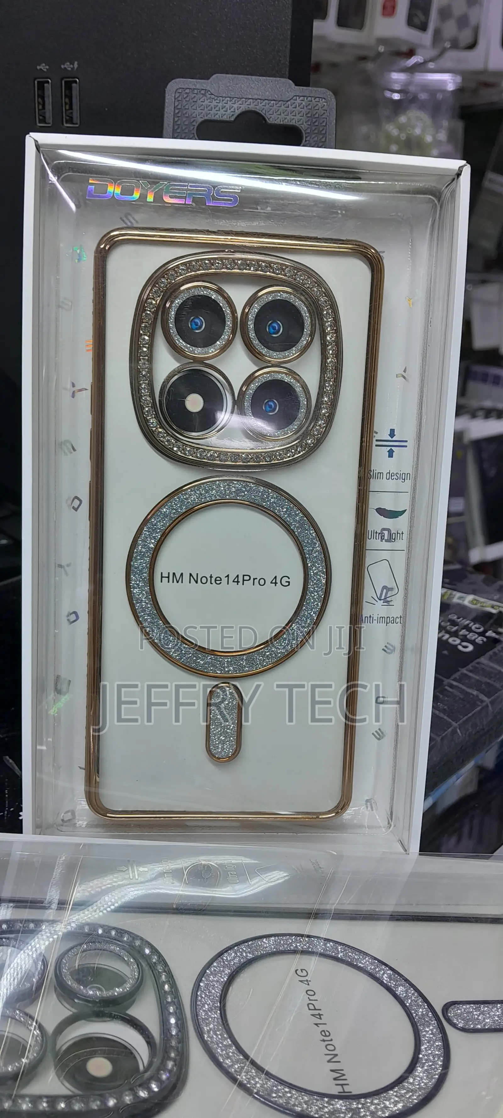 Doyers Luxury Bling Diamond MagSafe Case for Xiaomi Redmi Note 14 Pro
