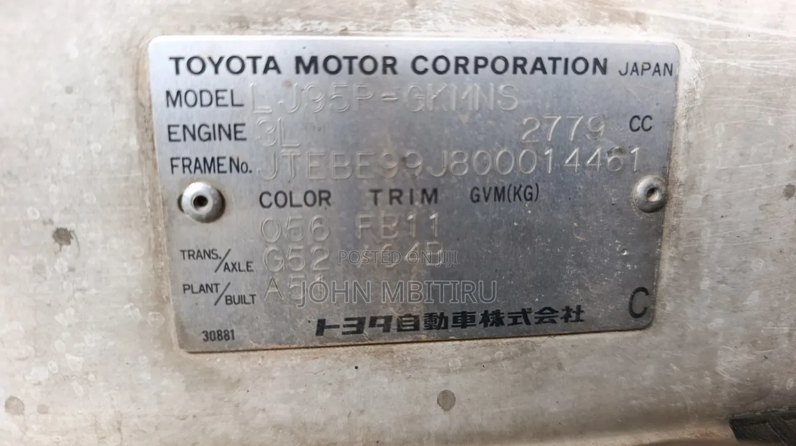 Toyota Land Cruiser Prado 2003 White