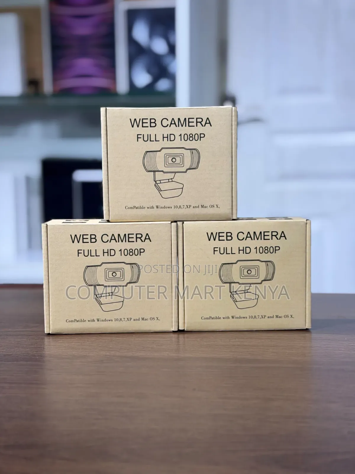 Full HD 1080P USB Web Camera With Built-in Mic (Plug Play)