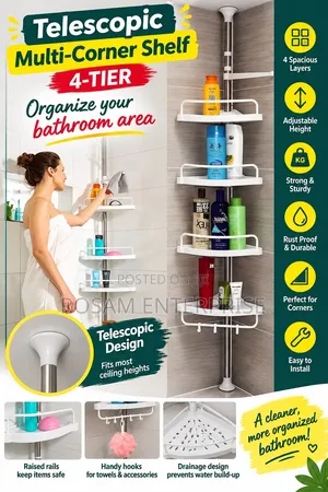Telescopic Bathroom Organiser