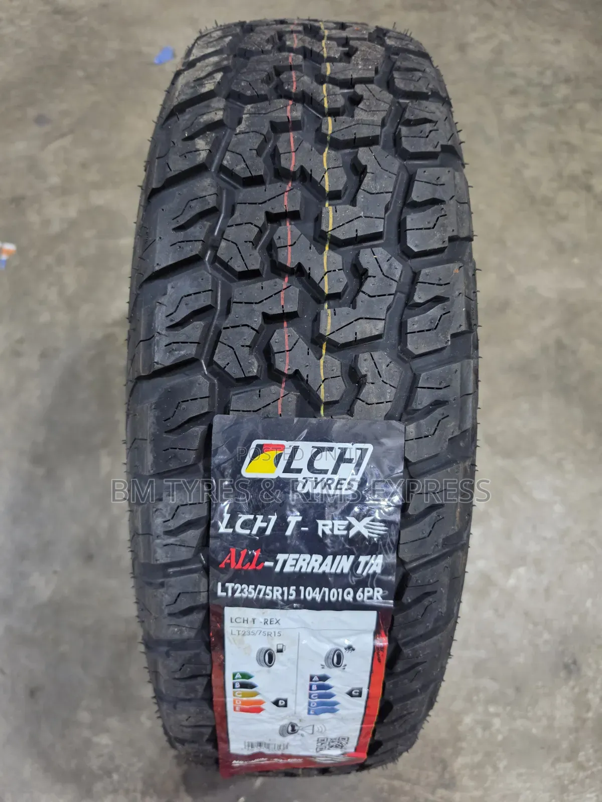 235 /75 R15 LCH Tires (All Terrain) Commercial.