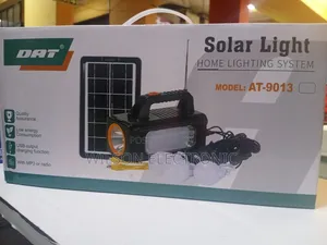 Dat Solar Rechargeable System. 4 Bulbs FM Radio