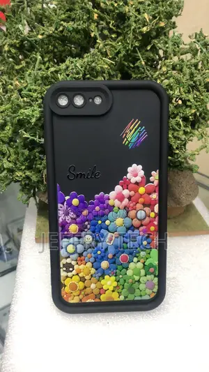 Cute, 3D Colorful Flower-Themed Protective Phone Case iPhone X