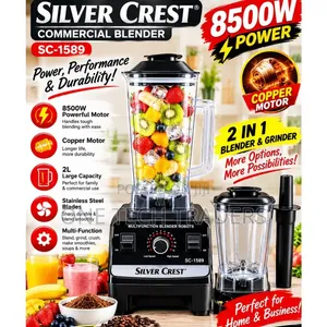 8500Watts Silver Crest Commercial Blender *Black Color*