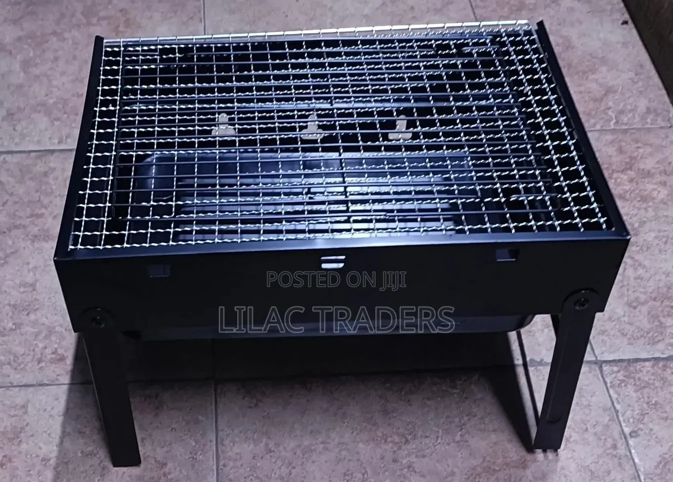 Compact Folding Charcoal BBQ Grill for Camping Picnics Esj