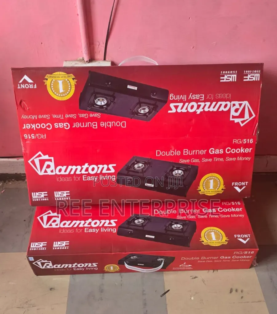 Ramtons Rg/516 Double Burner Gas Cooker