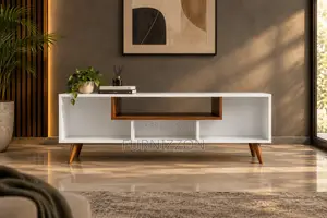 White Walnut Accent TV Stand 10% OFF