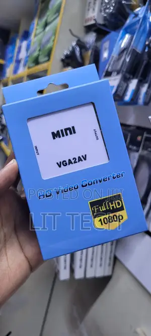 Mini VGA to AV (RCA) HD Video Converter That Supports 1080p Resolution