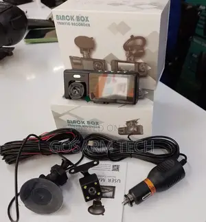 Dashcam Recording Camera 3 in 1 Blackbox Front+inside+rear Recording