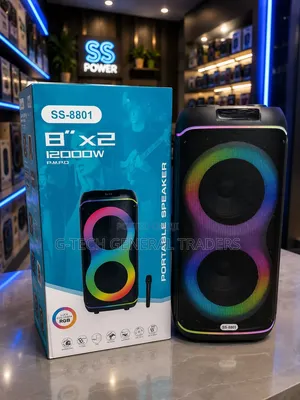 Party Rocker RECHARGEABLE 1200w SS -8801 With Microphone