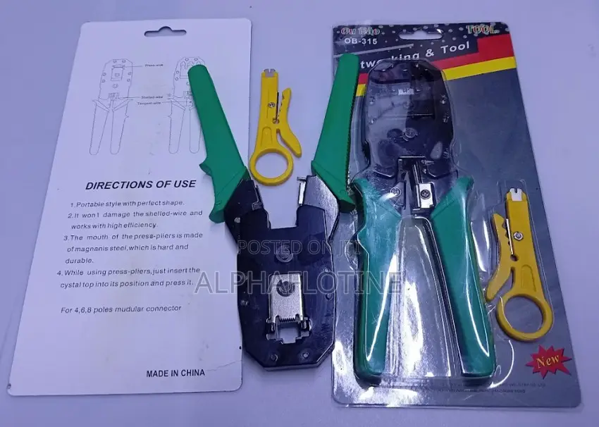 Crimping Tool Compatible Connectors: RJ45 and RJ11