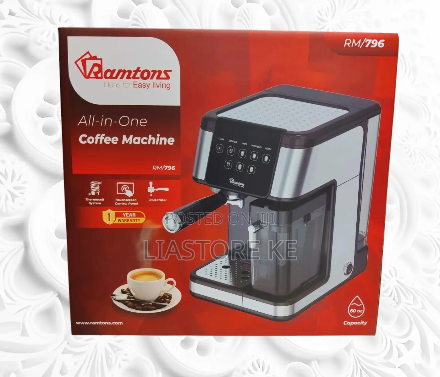 Ramtons All-in-One Coffee Machine – Rm/796