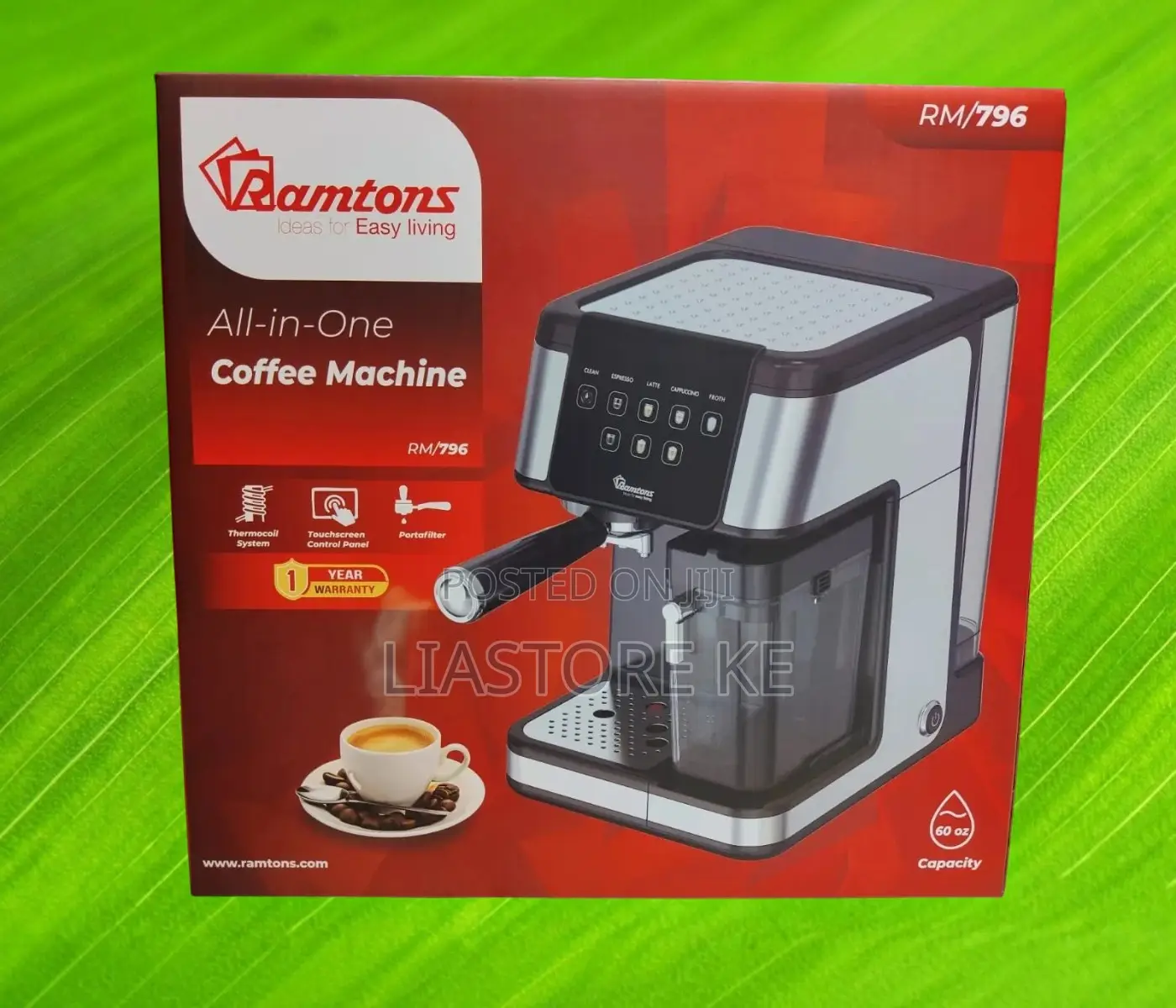 Ramtons All-in-One Coffee Machine – Rm/796