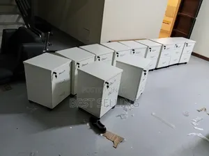 White 3 Drawers Pedestal Drawers